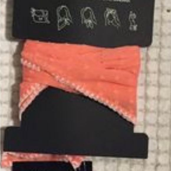 𝅺INC International Concepts Swiss Dot Bandana Scarf Coral. NWT - Picture 2 of 5